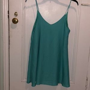 Very J Turquoise-colored mini dress
